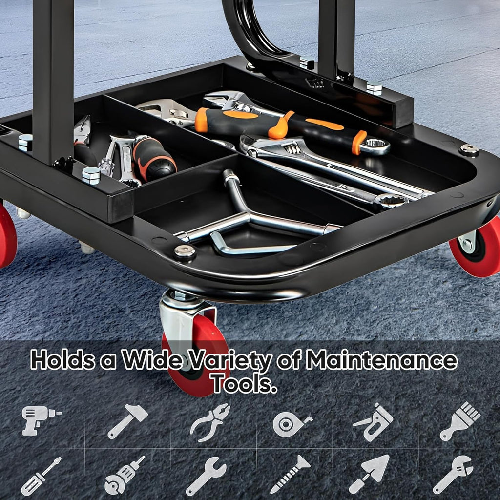 Garage Roller Seat with Tool Tray, Heavy Duty Mechanic Creeper, 250 LBS Capacity A890
