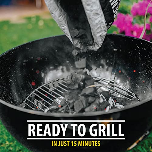 Oak Lump Charcoal for Grilling and Smoking, 17.6 lb Bag V54657