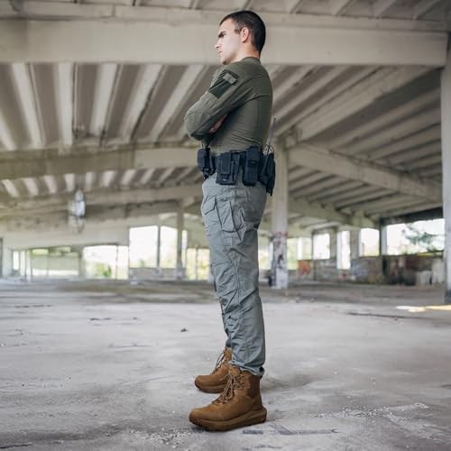 Men's Waterproof Tactical Work Boots Lightweight Leather Non-Slip Hiking P869327