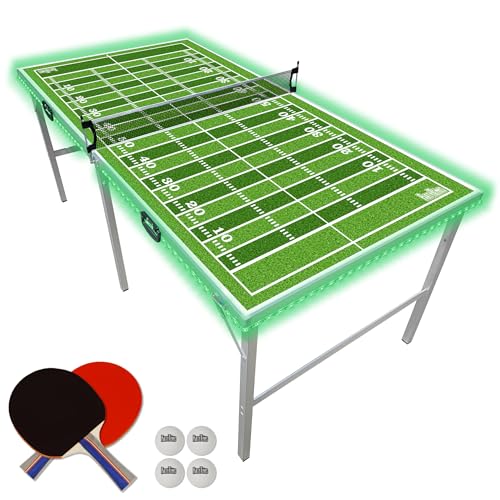 6 ft x 3 ft Portable Folding Ping Pong Table for Indoor Outdoor A180928