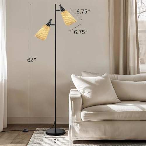 Modern Gold Floor Lamp with Foot Switch for Living Room, Bedroom, Office B731