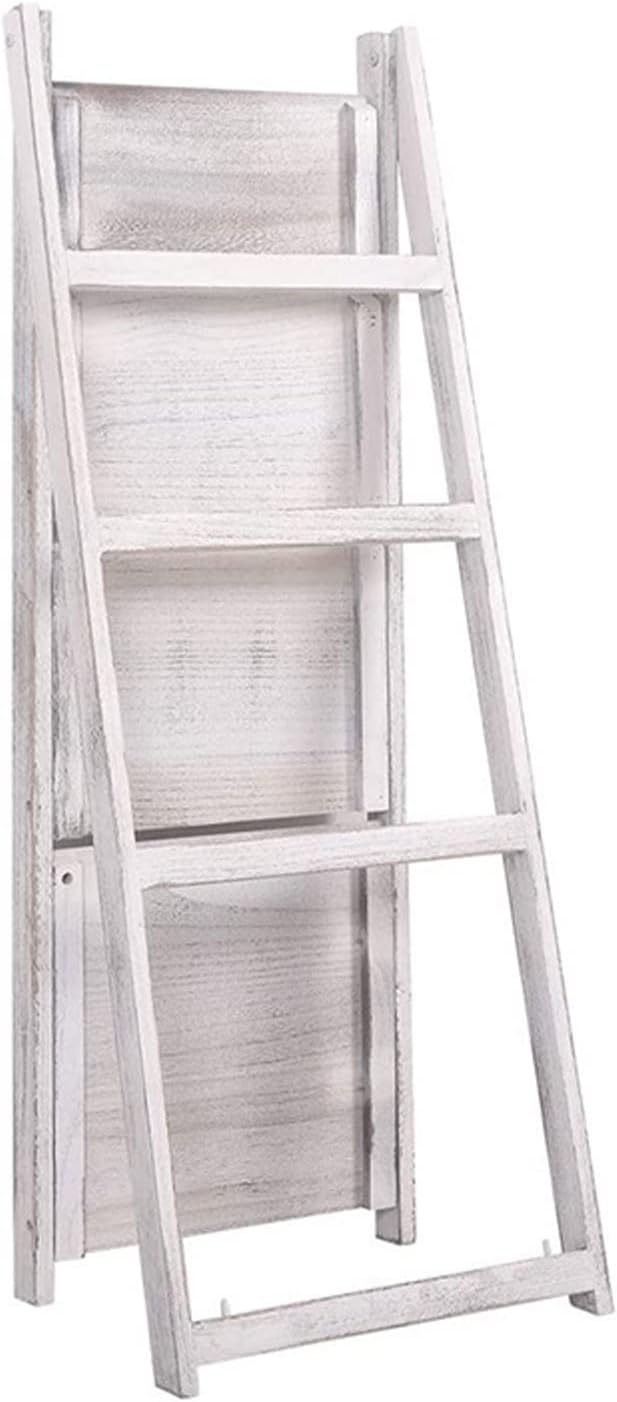 Rustic Wood 4-Tier Plant Stand with Shelves for Outdoor X996776