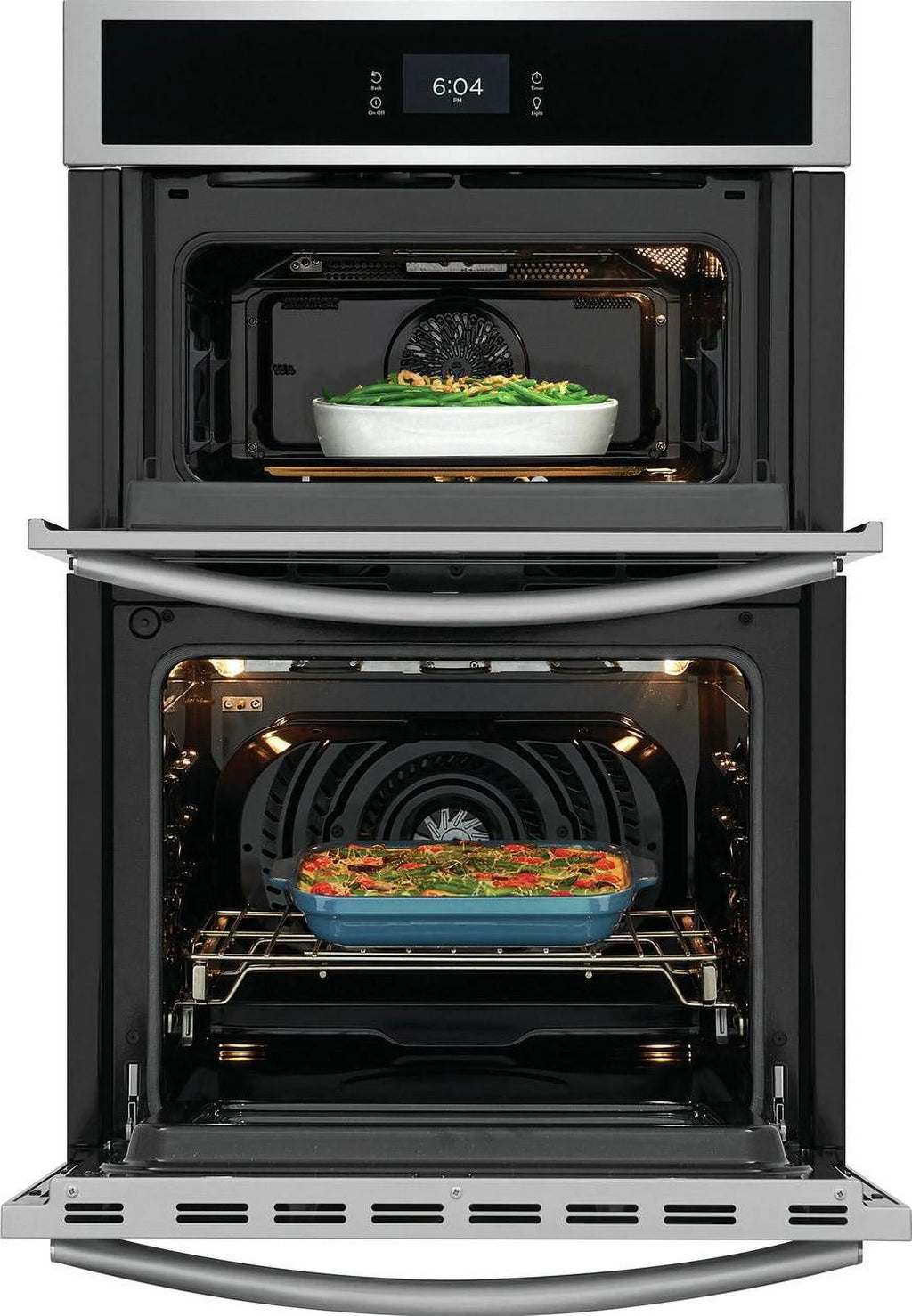 Electric Oven and Microwave Combo, Black Stainless Steel R858