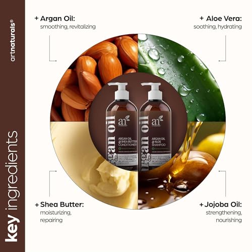 Sulfate-Free Argan Oil Shampoo and Conditioner Set for All Hair Types Z53505