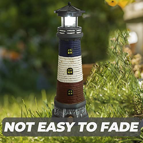 Solar Rotating Lighthouse Outdoor Garden Decor Lantern R852