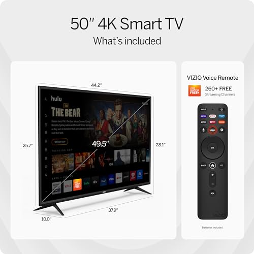 50-Inch 4K UHD LED Smart TV with Voice Remote, Dolby Vision, HDR10+ M849380