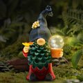 10.2'' Solar Gnomes Garden Statues Outdoor Large Gnomes Statues with Solar LED Light Yard Art Gnomes Decorations for Home Yard Patio Lawn Gifts for Women