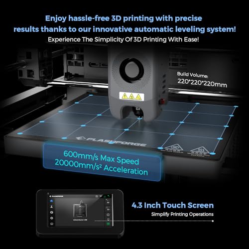 3D Printer, High-Speed Auto Leveling, 220x220x220mm C8879