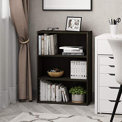 3-Tier Open Shelf Bookcase, Americano E787305