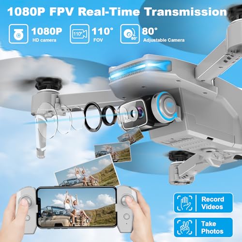 Foldable 1080P Camera Drone for Kids and Beginners T79651