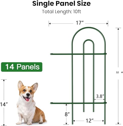 Decorative Garden Fence Panels for Dogs 18in H x 50ft L C5767