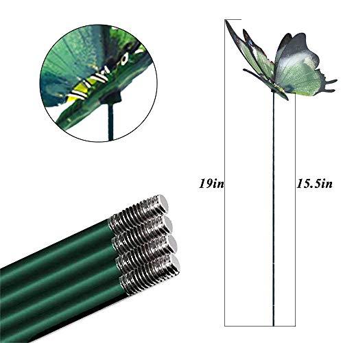 3D Butterfly Garden Stakes Outdoor Decor (Pack of 4) R57541