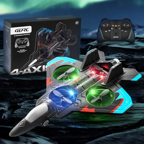 Foam Remote Control Airplane Fighter Jet with Lights for Kids Adults H4069