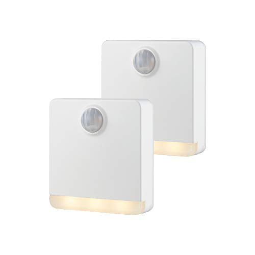 Energizer Motion-Activated LED Path Light, Wireless, 20 Lumens, Battery Powered, White, Ideal for Hallway, Entryway, Stairs, Pathway, Night Light, 38183