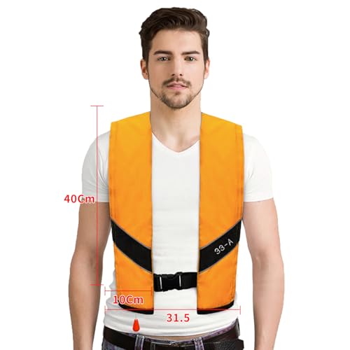 Automatic Inflatable Life Jacket for Adults, Low Profile, 330 lbs E6850