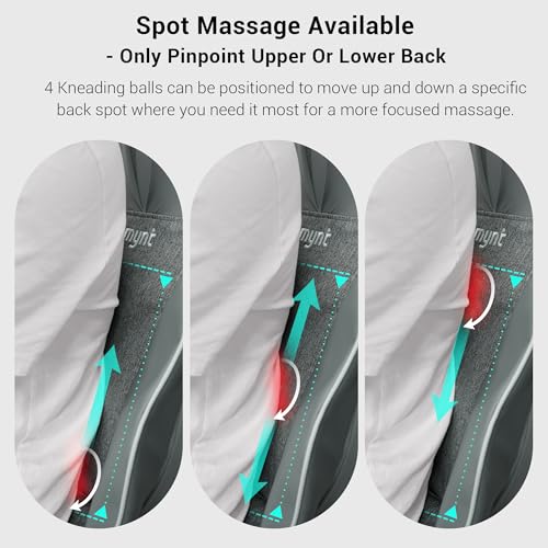 3D Shiatsu Neck and Back Massager with Heat for Chair U9478