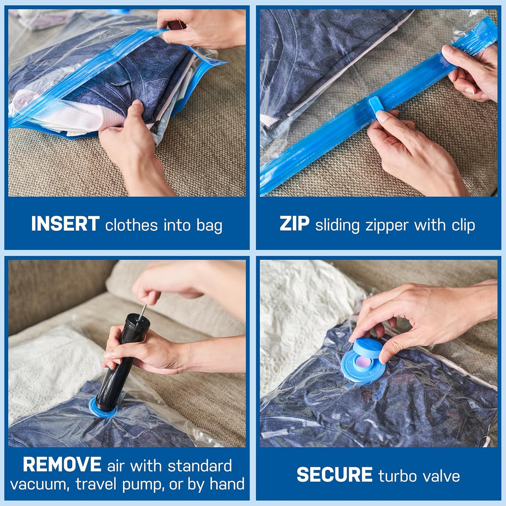 Vacuum Storage Bags with Electric Pump for Bedding and Blankets Z387