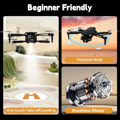 Foldable Camera Drone for Adults with LCD Remote I177595