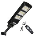 Solar Street Lights Outdoor,180LEDs 9000 Lumens Solar Powered Dusk to Dawn Outdoor Lights with motion sensor, IP65 waterproof Led Flood Light for Yard, Garden, Street, Parking lot