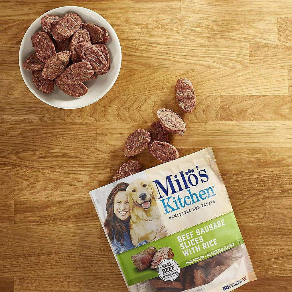 Beef and Rice Sausage Slices Dog Treats, 18 oz. J322