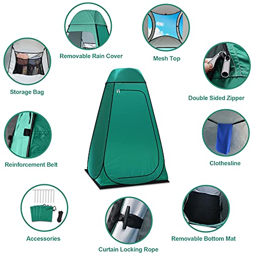 Pop-Up Privacy Tent for Camping Outdoor Portable Toilet Bathroom Changing Room A21059