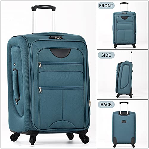 Softside 3-Piece Expandable Luggage Set with TSA Lock Spinner Wheels S375
