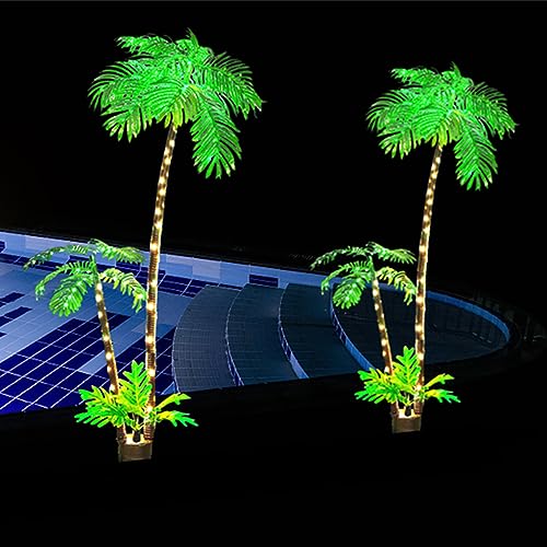 Lighted Artificial Palm Tree 6ft for Patio Outdoor Decor N537877