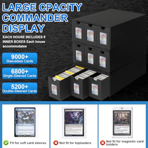 Trading Card Storage Box with 48 Dividers and Labels K306