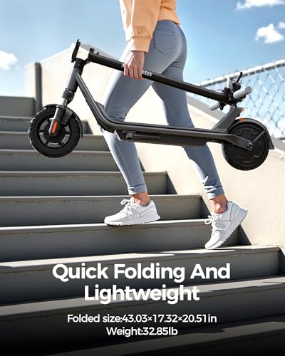 Electric Scooter with Front Suspension, 8.5" Solid Tires, 300W Motor B94076