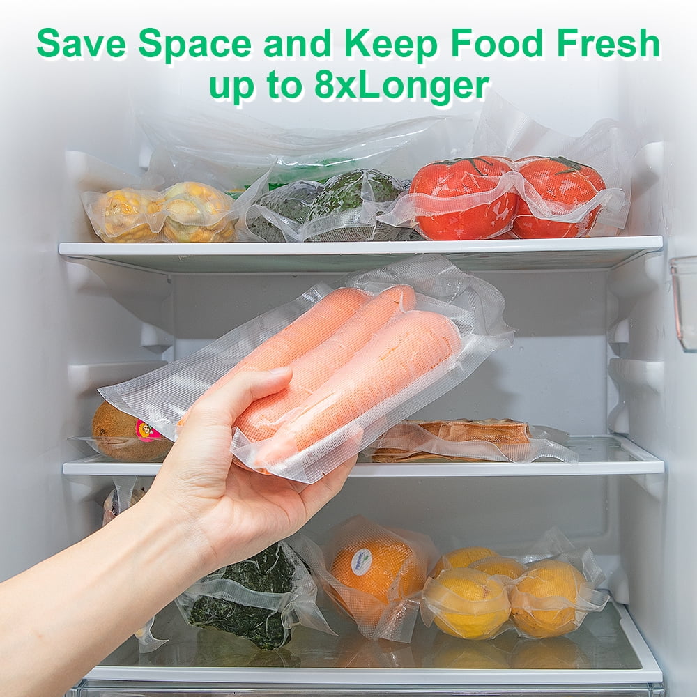 8 Pack Vacuum Sealer Rolls, 8x20 and 11x20 Inches L39362