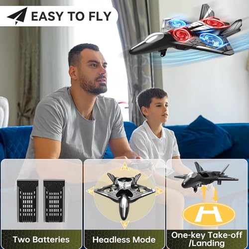 RC Plane with Camera, Foam Remote Control Drone for Kids and Adults V58020