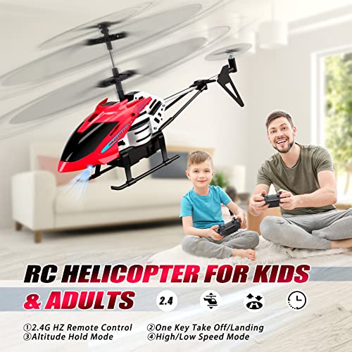 RC Helicopter with One Key Take-Off, Altitude Hold, LED Light, Blue Z936054