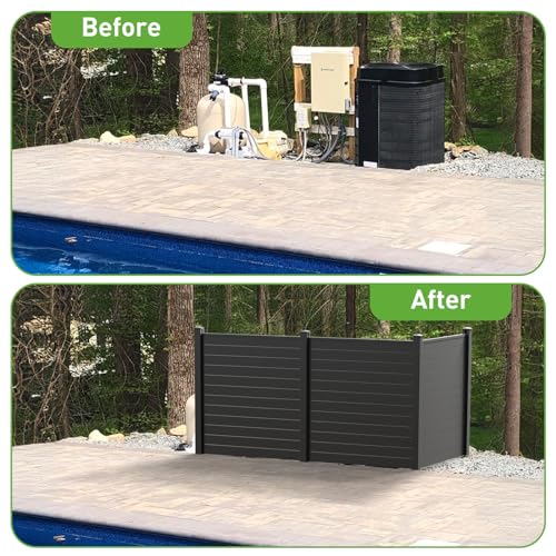 Vinyl Privacy Fence Screen 48"W x 48"H, 3 Panels H199390