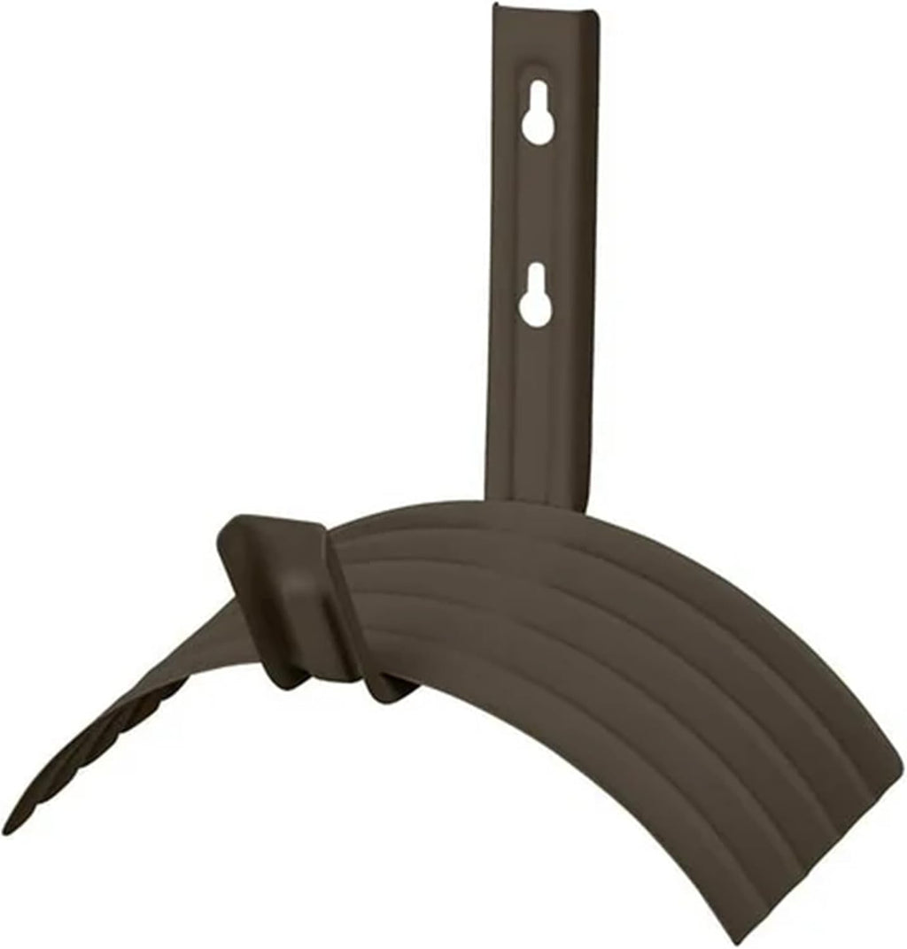Suncast Metal Wall Mount Hose Hanger Durable and Space Saving Garden Hose Storage Solution Holds up to 150 Feet of Hose for Backyard or Garden, Brown