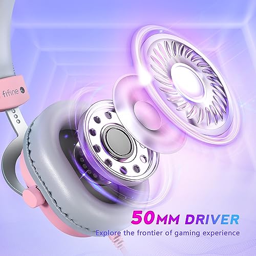 PC Gaming Headset with 7.1 Surround Sound, Detachable Microphone, Over-Ear Wired P287208