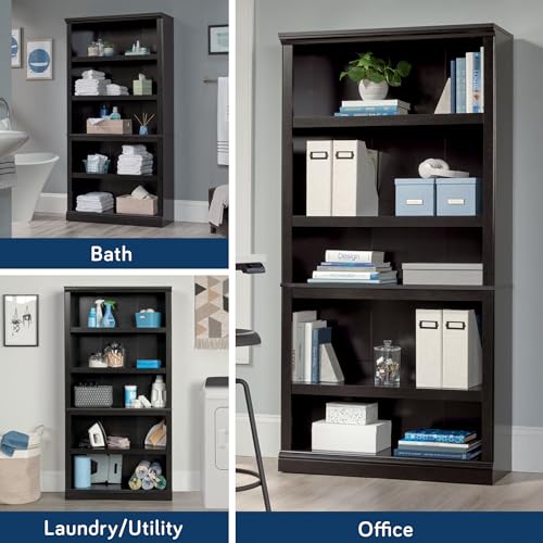 5 Tier Book Shelf Wooden Bookcase for Home Office Living Room C105