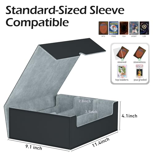 Trading Card Storage Box with 50 Sleeves and 24 Dividers G3044