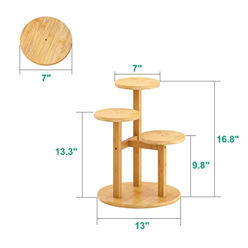 3 Tier Bamboo Plant Stand for Indoor Plants U298