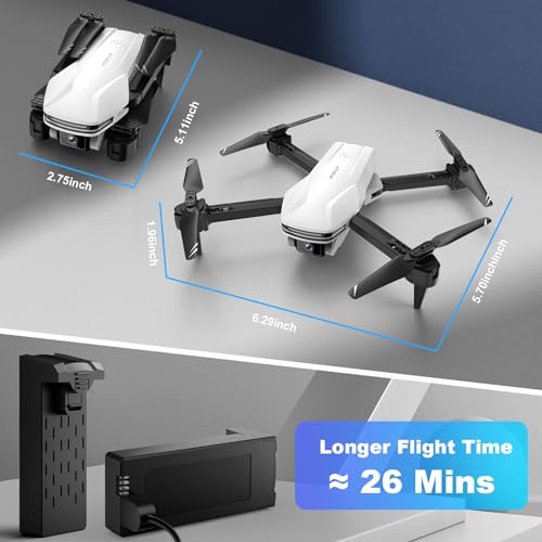 Foldable Camera Drone for Adults with Carrying Case P8855
