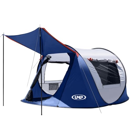 Pop-up Tent, 3 Person Camping Tent, Instant Portable Beach Tent, Easy Pop Up Shade Tents 2 Doors for Camping Hiking & Traveling with Carrying Bag