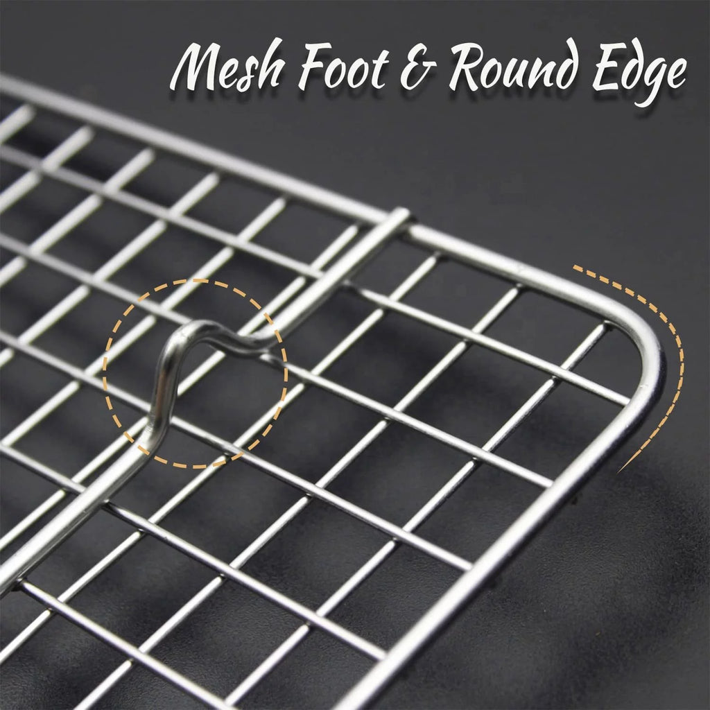 Stainless Steel Cooling Rack Set of 2 for Baking, Roasting, and Grilling L421769
