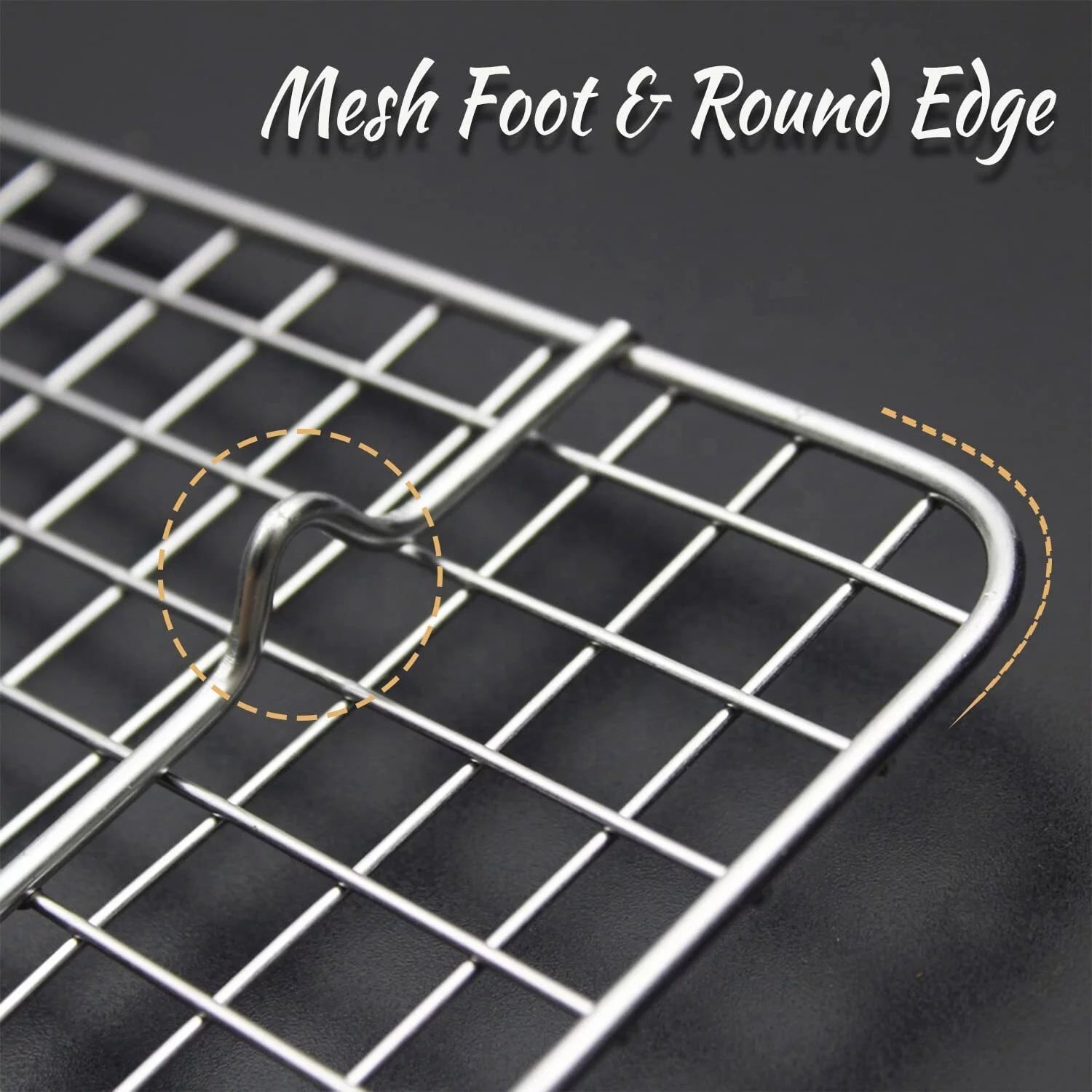 Stainless Steel Cooling Rack Set of 2 for Baking, Roasting, and Grilling L421769