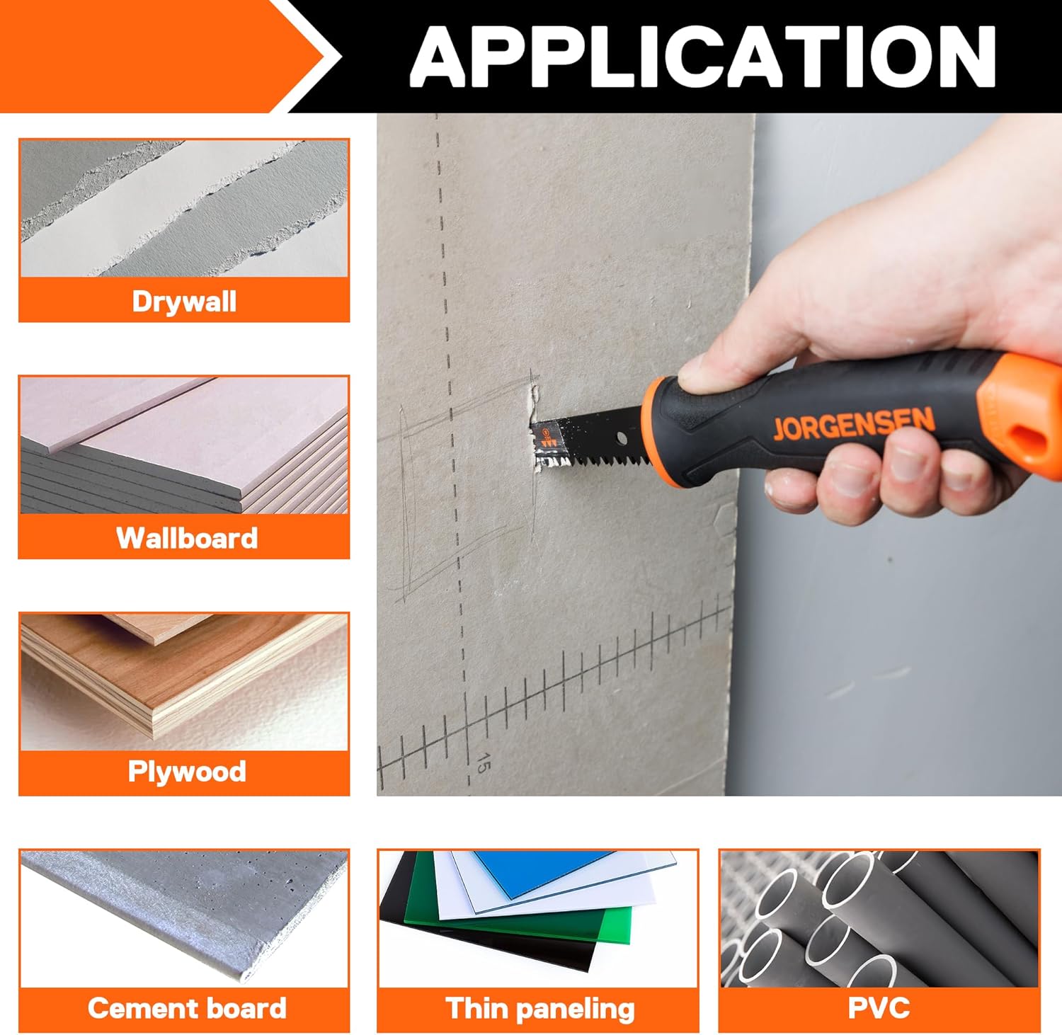 Drywall Saw & 6-inch Jab Saw with Ergonomic Handle T5805