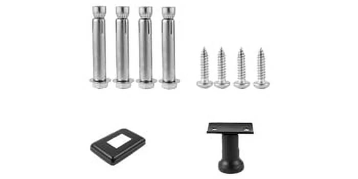 Cable Railing Post Level Deck Stair Post 42 x 1.97 x 1.97" Handrail Post Stainless Steel Brushed Finishing Pre-Drilled with Mounting Bracket Black G552172