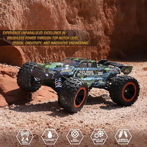 1/16 Scale 4WD Brushless RC Truck, All Terrain Off-Road Semi-Truck V171376