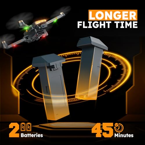 4K Camera GPS Drone for Adults, Brushless Motor, Foldable RC Quadcopter M463380