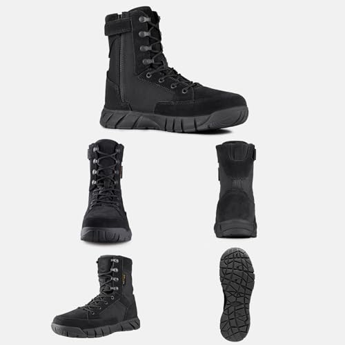 Men's Tactical Boots 8 Inches Lightweight Suede Leather Military Work Boot J951812