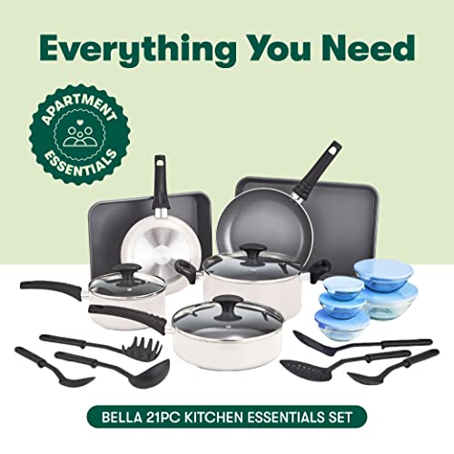 Nonstick Cookware Set, 12 Piece Pots and Pans with Utensils, Black Y742331