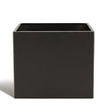 Worth Garden Heavy Duty Metal Planter Box - 13" x 13" x 11" Small Size Bronze Square Steel Planter - Modern Flower Plant Pot - Indoor & Outdoor - No Assembly Required - Insert Plate - Drainage Holes