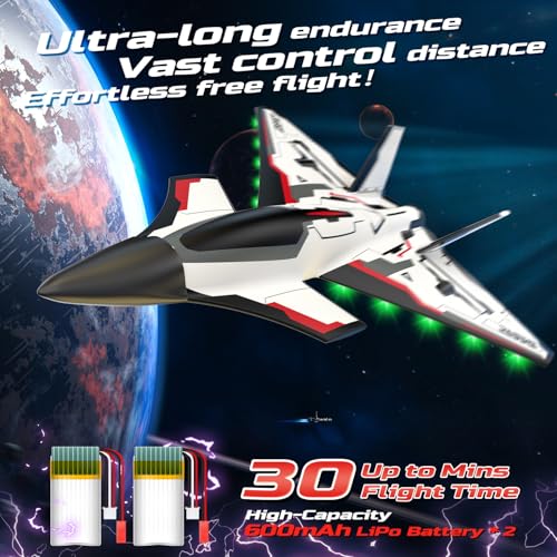 RC Plane 3 Channel Remote Control Airplane Fighter Toy with 2 Batteries Y20067
